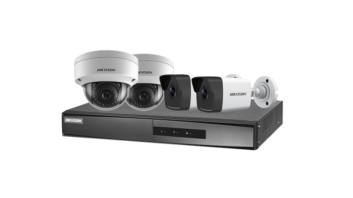 Hikvision CCTV POE 4 camera kit